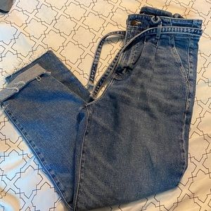 Ultra High Rise Synched Waist Mom Jeans
